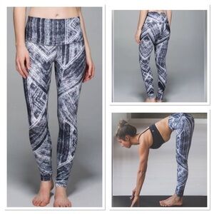 Lululemon Roll Down Leggings Heat Wave
